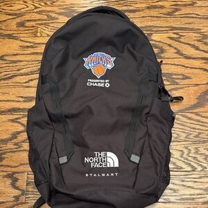 The North Face Black Stalwart Backpack w/ Knicks Logo